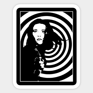 Diana Rigg Is Emma Peel Classic Basic Female Love S Sticker